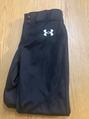 Under Armour Black Training Pants with White Logo